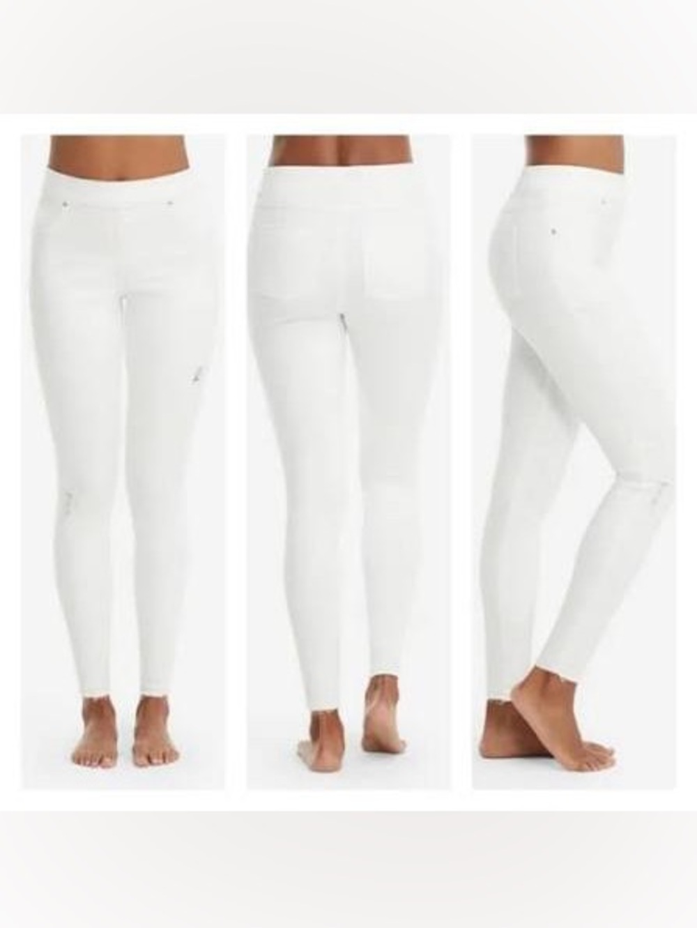 SPANX White High-Rise Skinny Jeans- Small